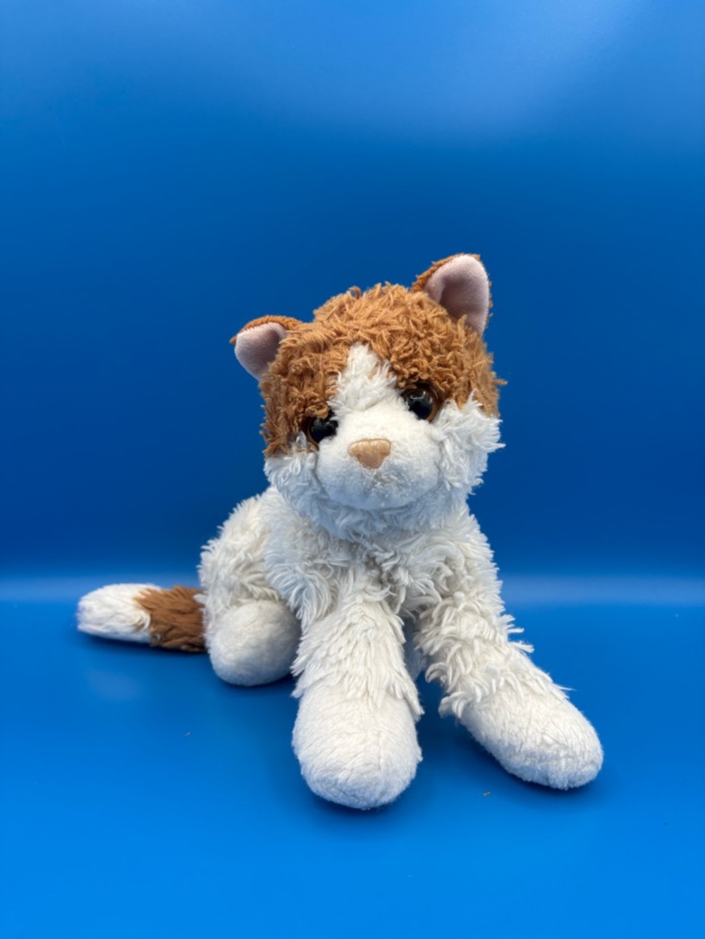 Aurora World Ginger Cat Flopsie Orange White Tabby Stuffed Animal Plush Kitty